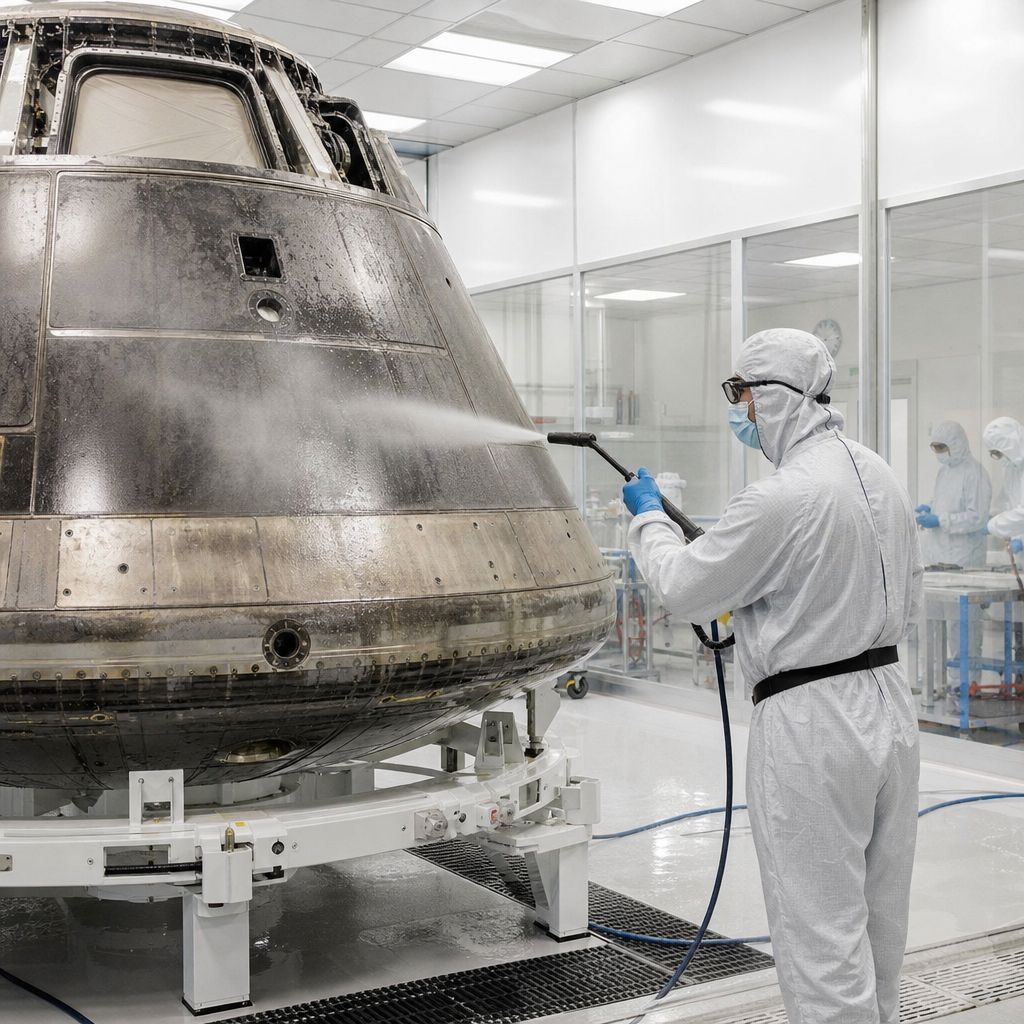 Decontamination Image demonstrating Decontamination in the space industry context