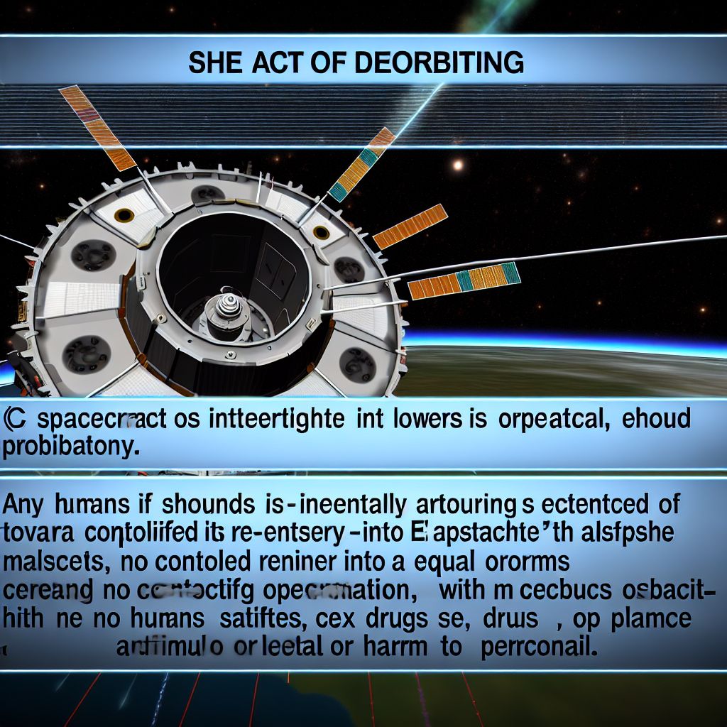 Image demonstrating Deorbiting in the space industry context