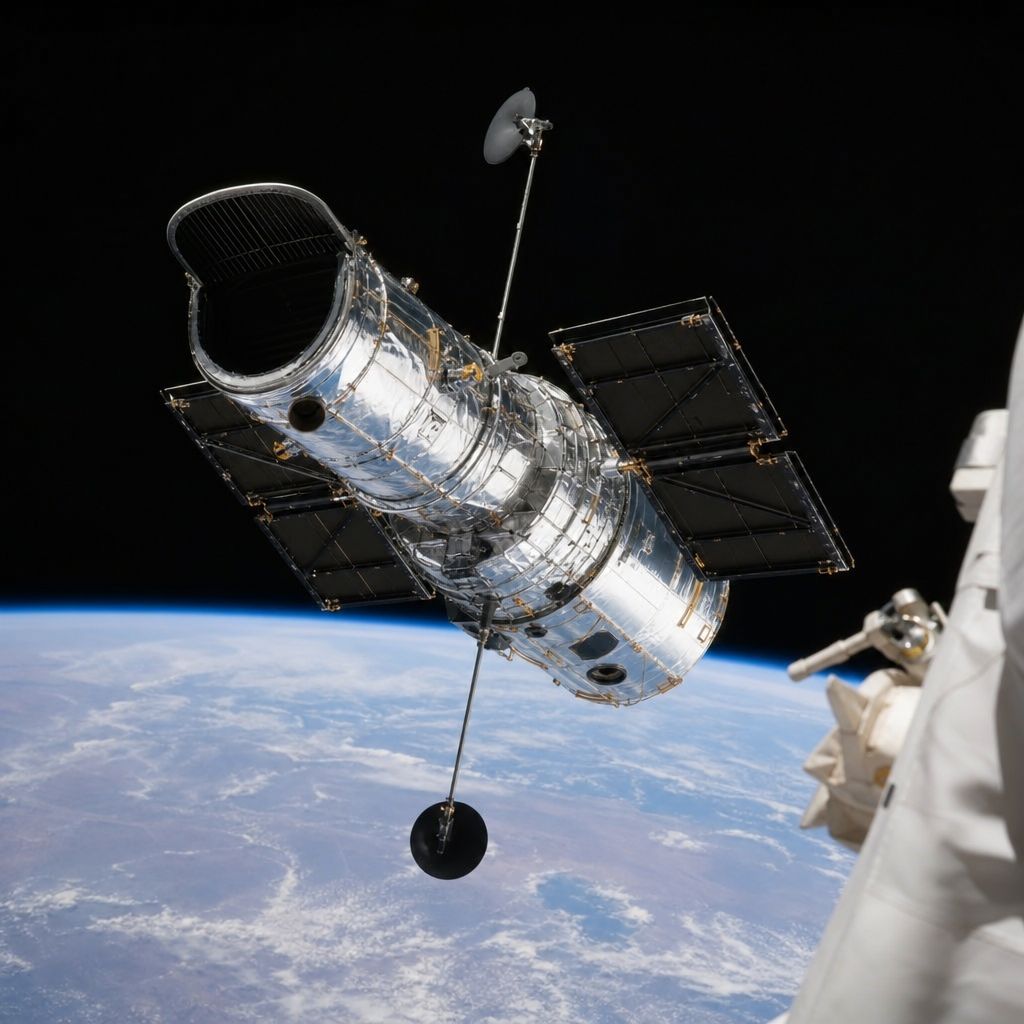 Hubble Space Telescope Image demonstrating Hubble Space Telescope in the space industry context