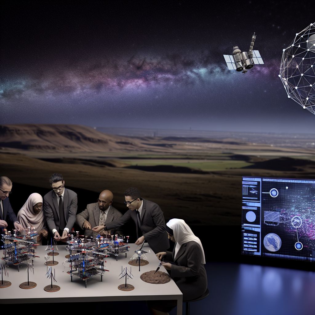 interconnection Image demonstrating interconnection in the space industry context