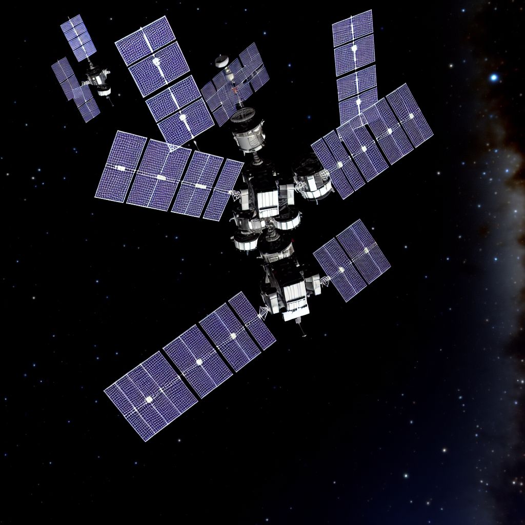 Image demonstrating Multi-satellite in the space industry context