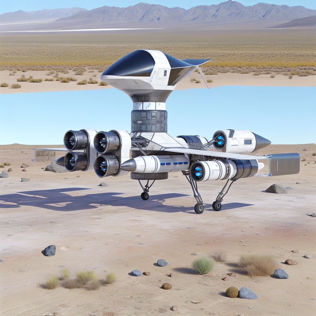 Image demonstrating VTOL in the space industry context