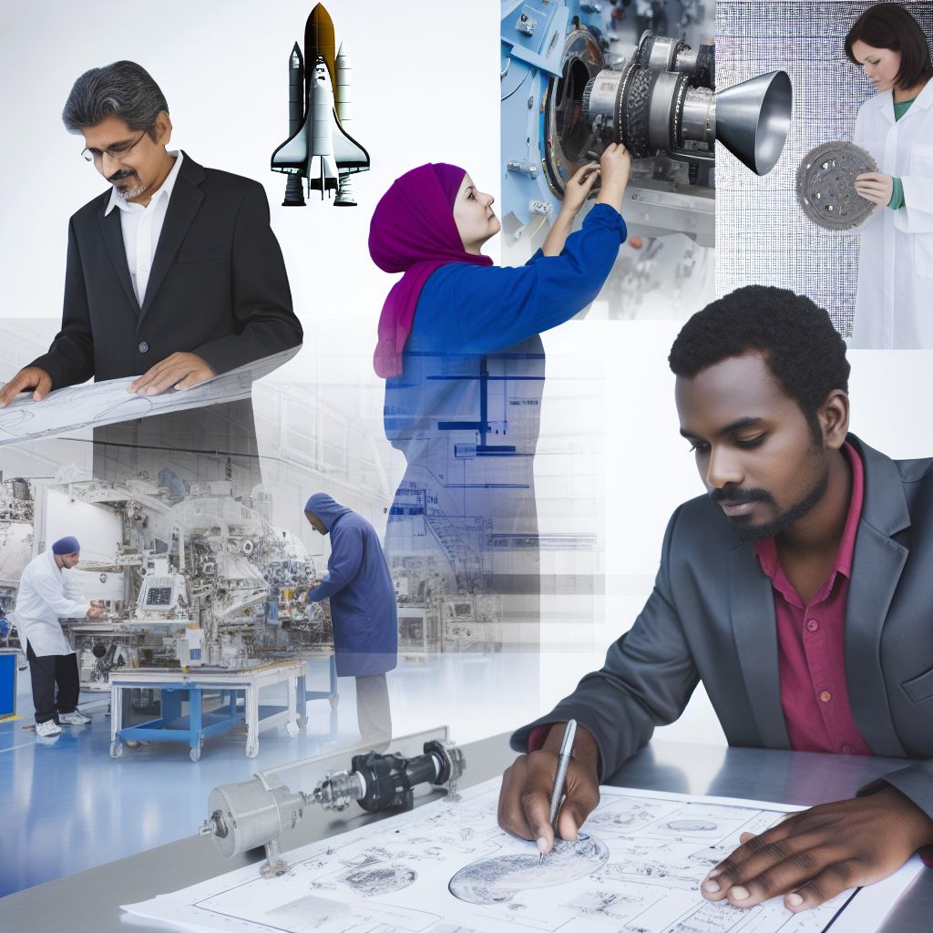 Image demonstrating Worker in the space industry context